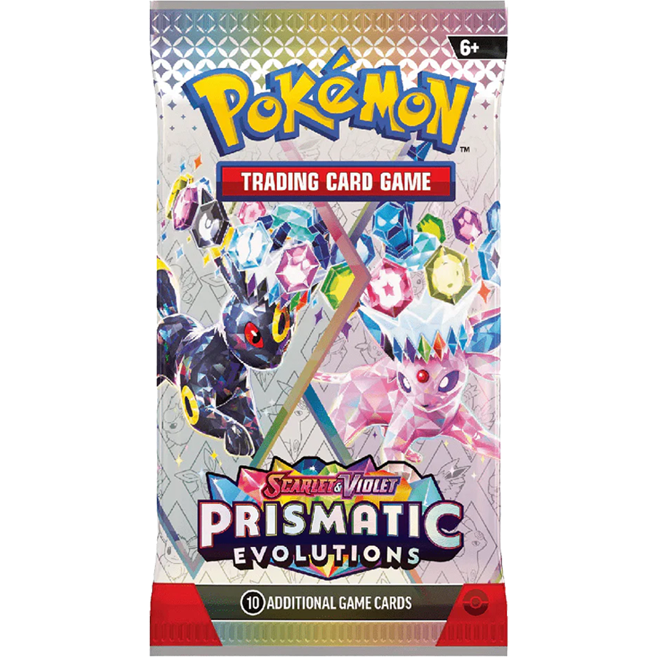 Pokémon Prismatic Evolutions Booster Pack (10 Karten) Englisch